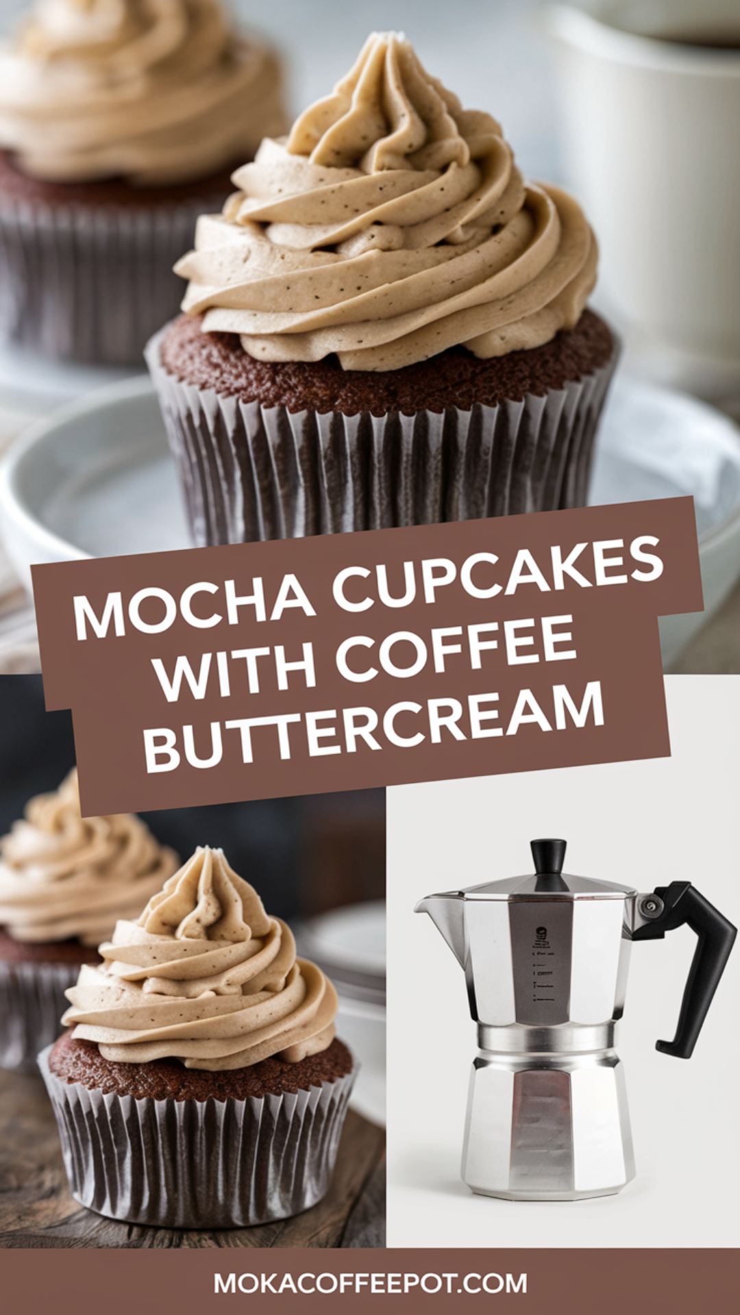 Mocha Cupcakes with Coffee Buttercream Mocha Cupcakes with Coffee Buttercream