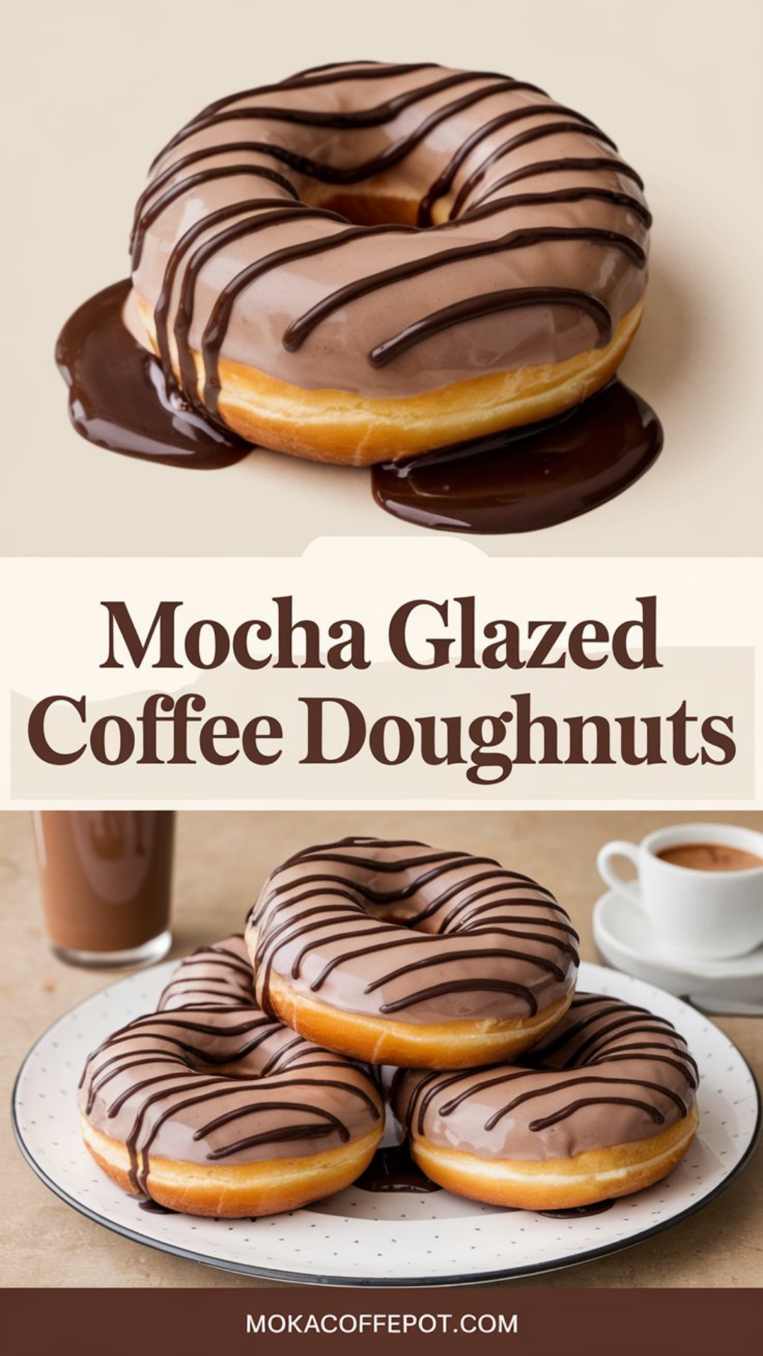 Mocha Glazed Coffee Doughnuts Mocha Glazed Coffee Doughnuts