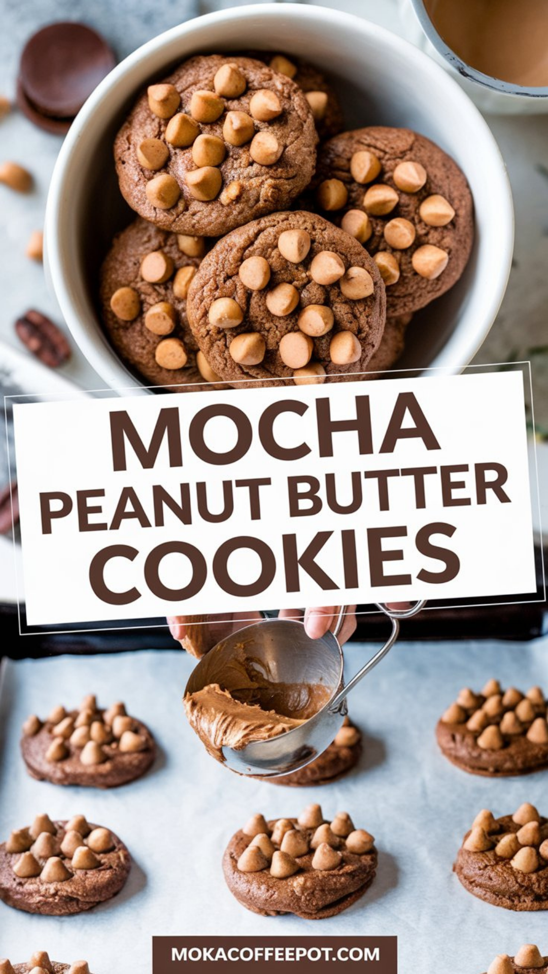 Mocha Peanut Butter Cookies