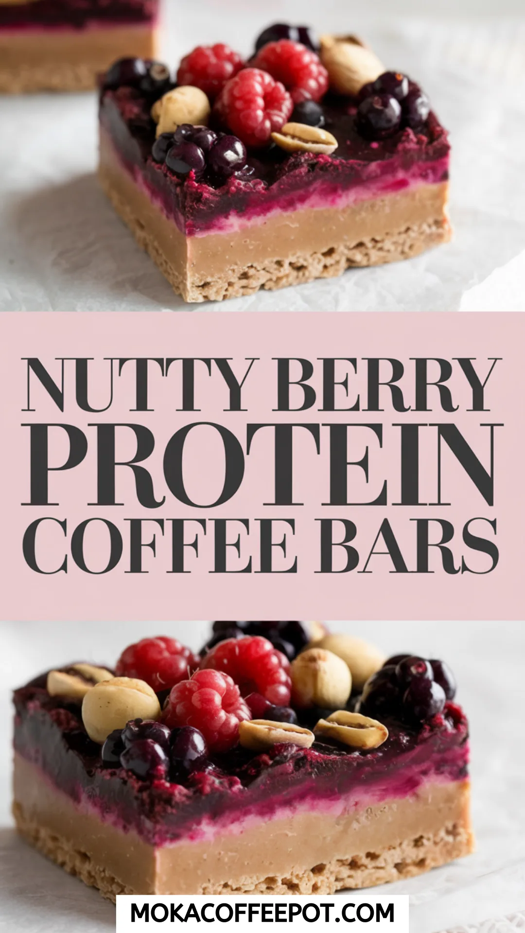 Nutty Berry Protein Coffee Bars Recipe Nutty Berry Protein Coffee Bars Recipe