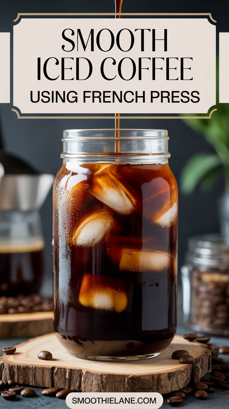 Nutty Iced Coffee Using French Press Nutty Iced Coffee Using French Press