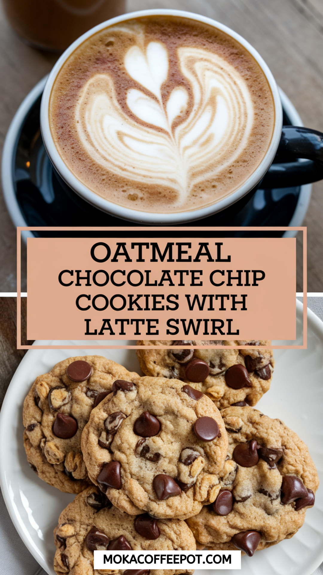 Oatmeal Chocolate Chip Cookies with Latte Swirl Oatmeal Chocolate Chip Cookies with Latte Swirl