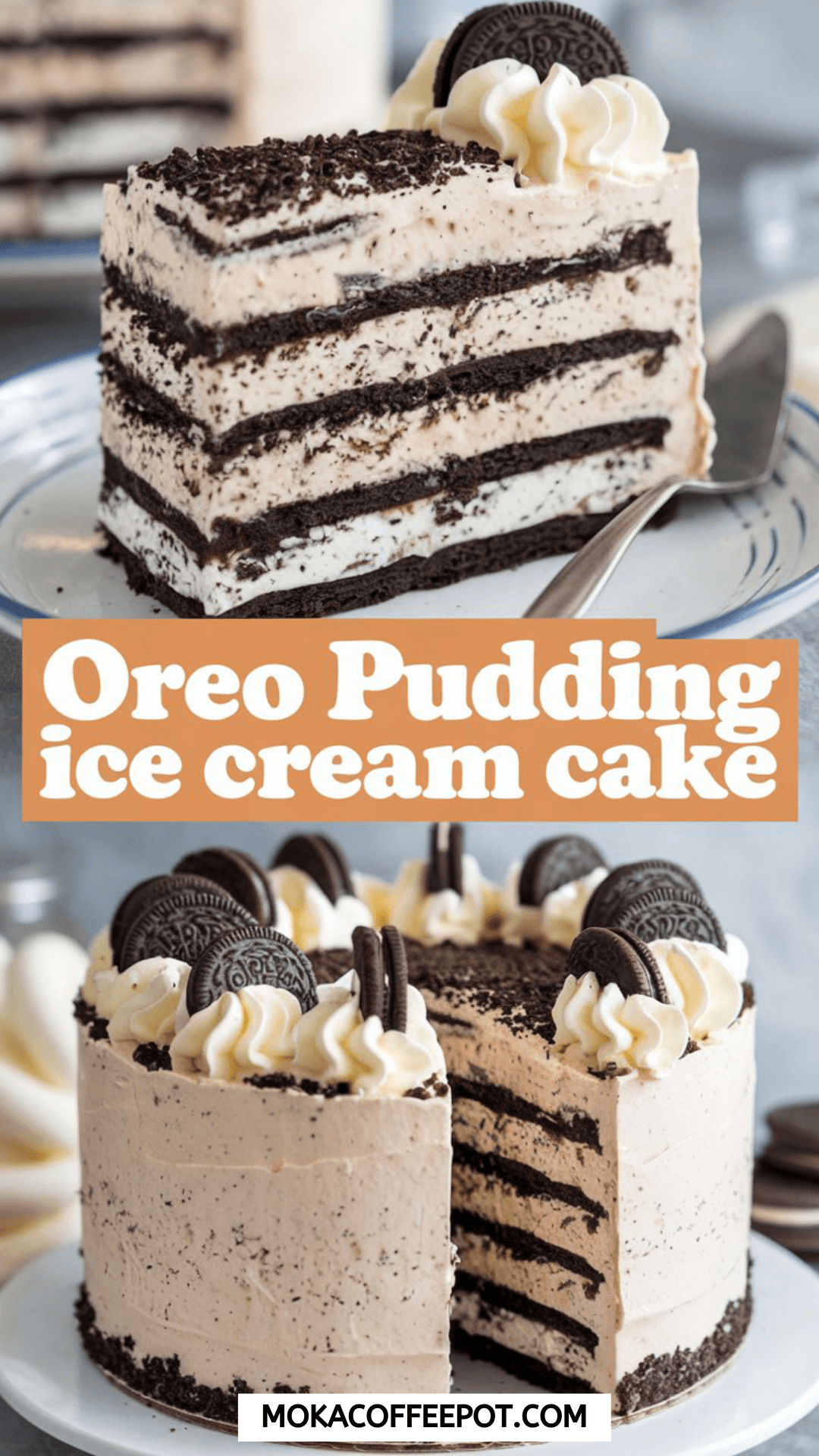 Oreo Pudding Ice Cream Cake Oreo Pudding Ice Cream Cake