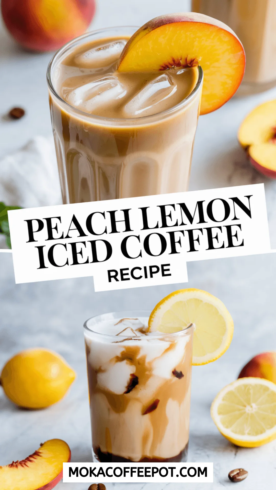Peach Lemon Iced Coffee Recipe