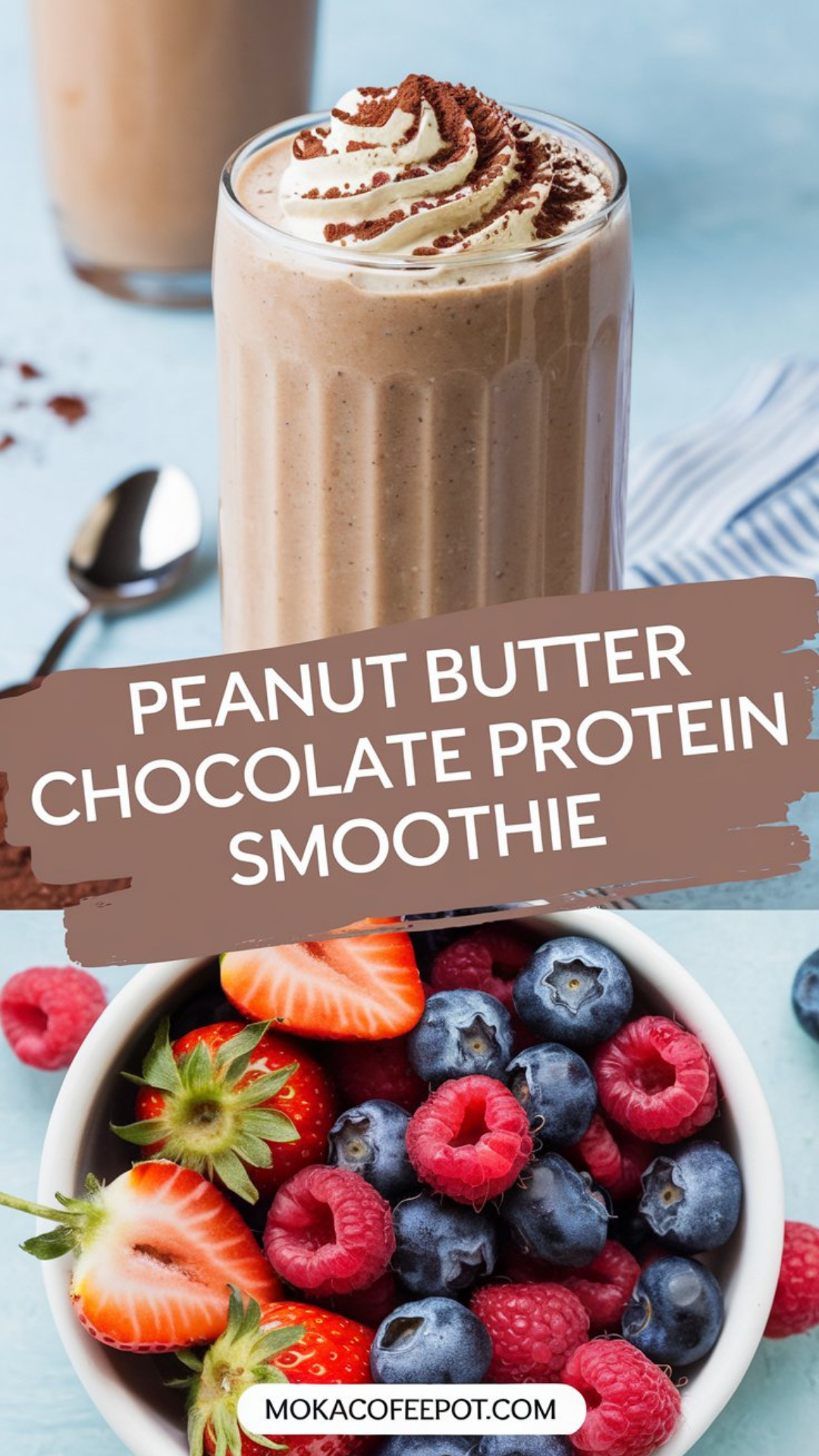 Peanut Butter Chocolate Protein Smoothie Peanut Butter Chocolate Protein Smoothie