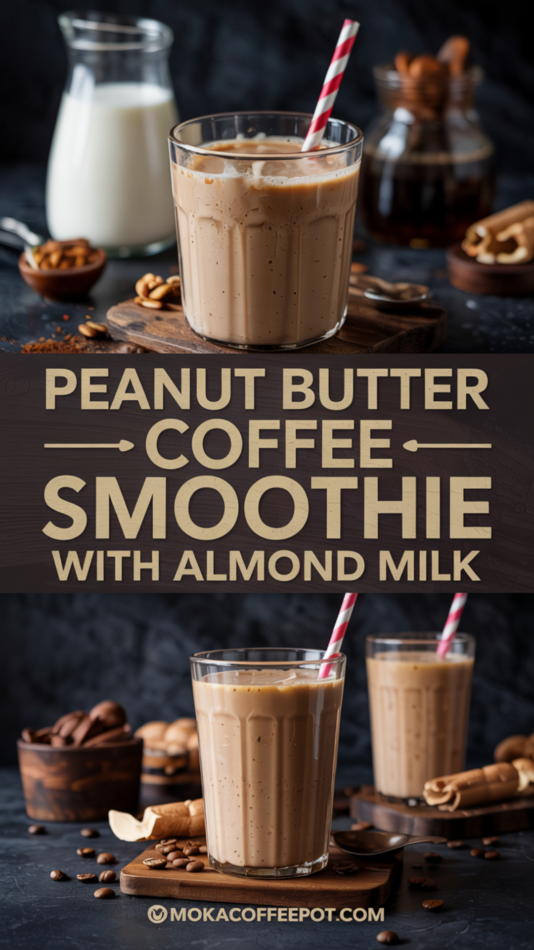 Peanut Butter Coffee Smoothie with Almond Milk Recipe Peanut Butter Coffee Smoothie with Almond Milk Recipe