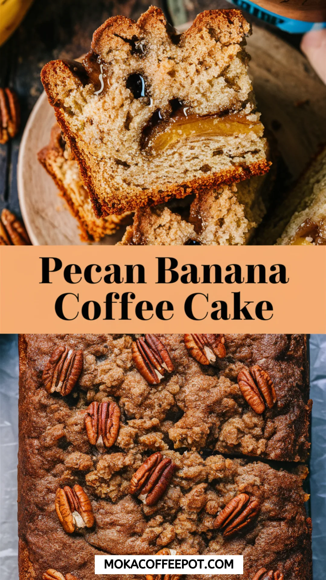 Pecan Banana Coffee Cake