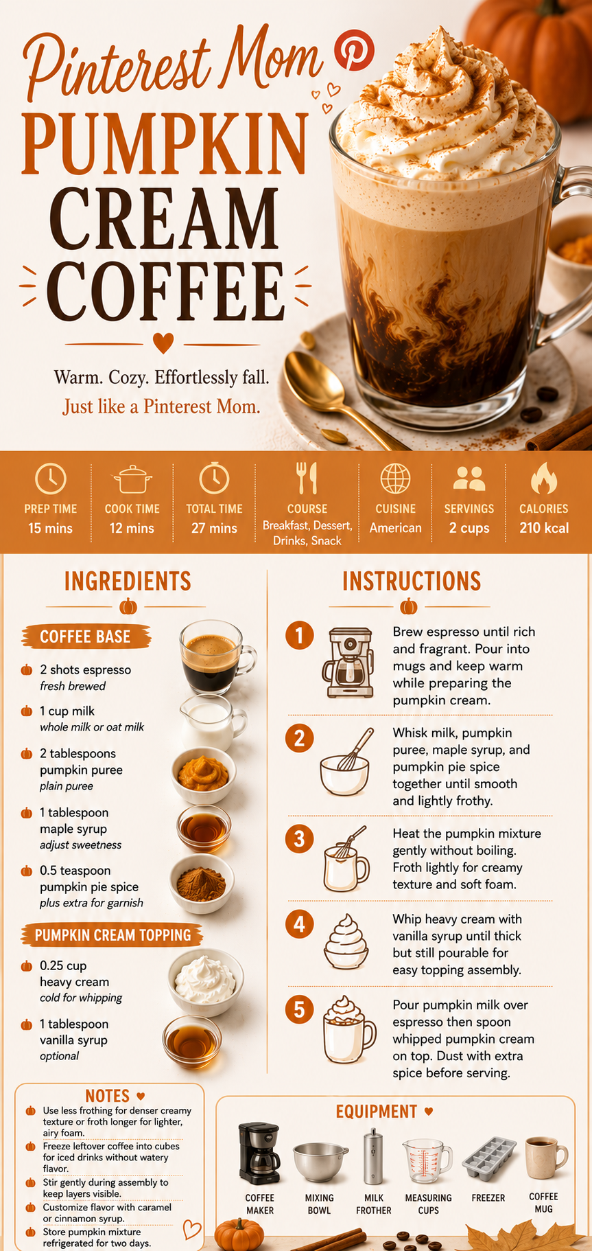 Pinterest Mom Pumpkin Cream Coffee Pinterest Mom Pumpkin Cream Coffee