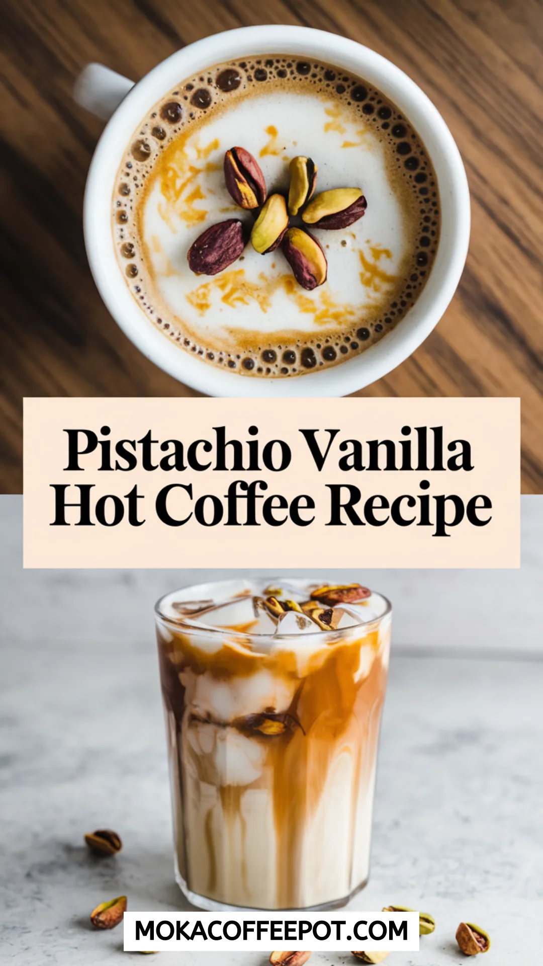 Pistachio Vanilla Hot Coffee Recipe Pistachio Vanilla Hot Coffee Recipe