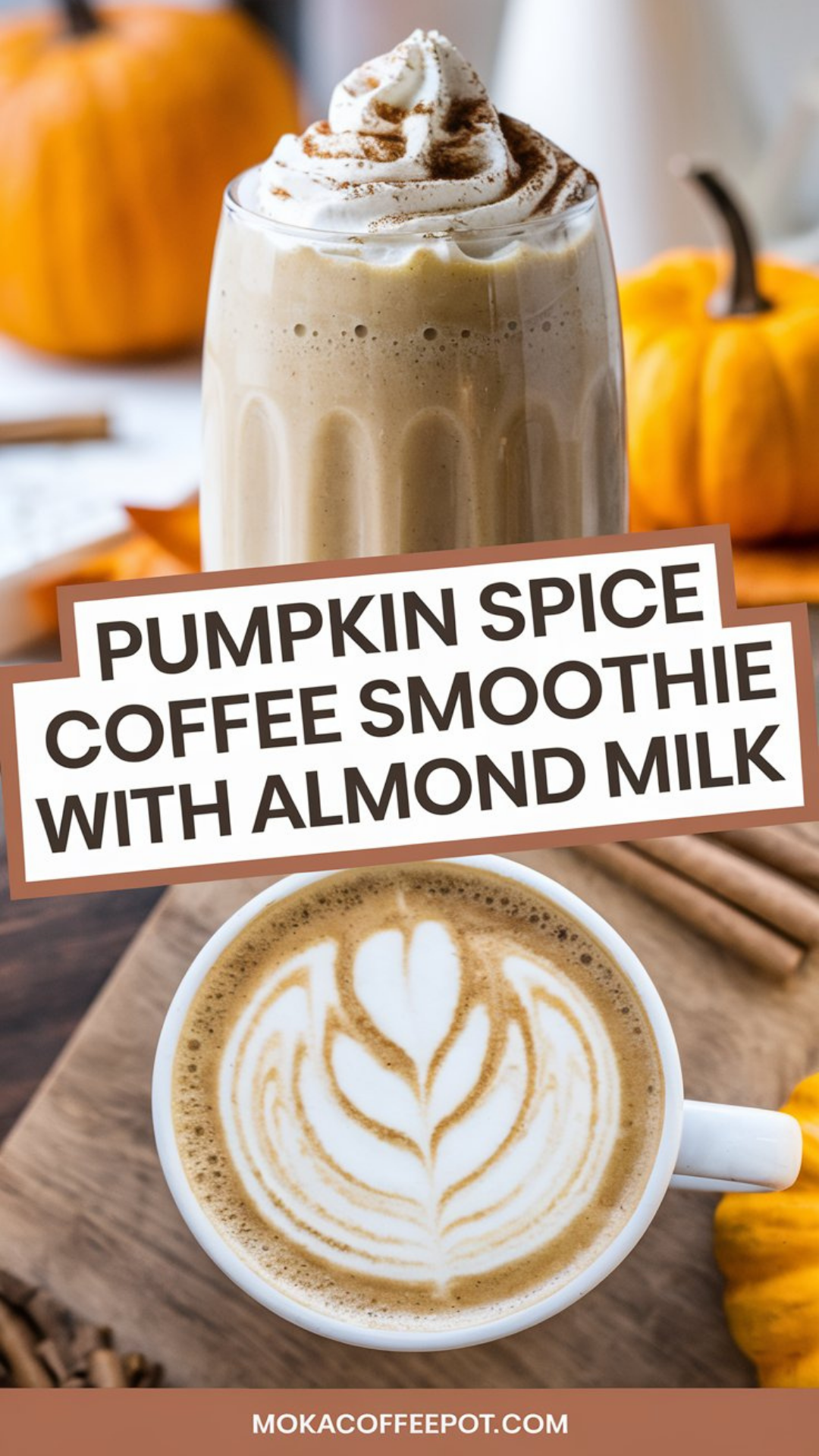 Pumpkin Spice Coffee Smoothie with Almond Milk