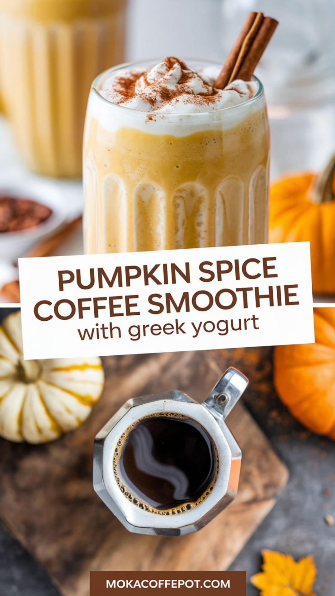 Pumpkin Spice Coffee Smoothie with Greek Yogurt Pumpkin Spice Coffee Smoothie with Greek Yogurt