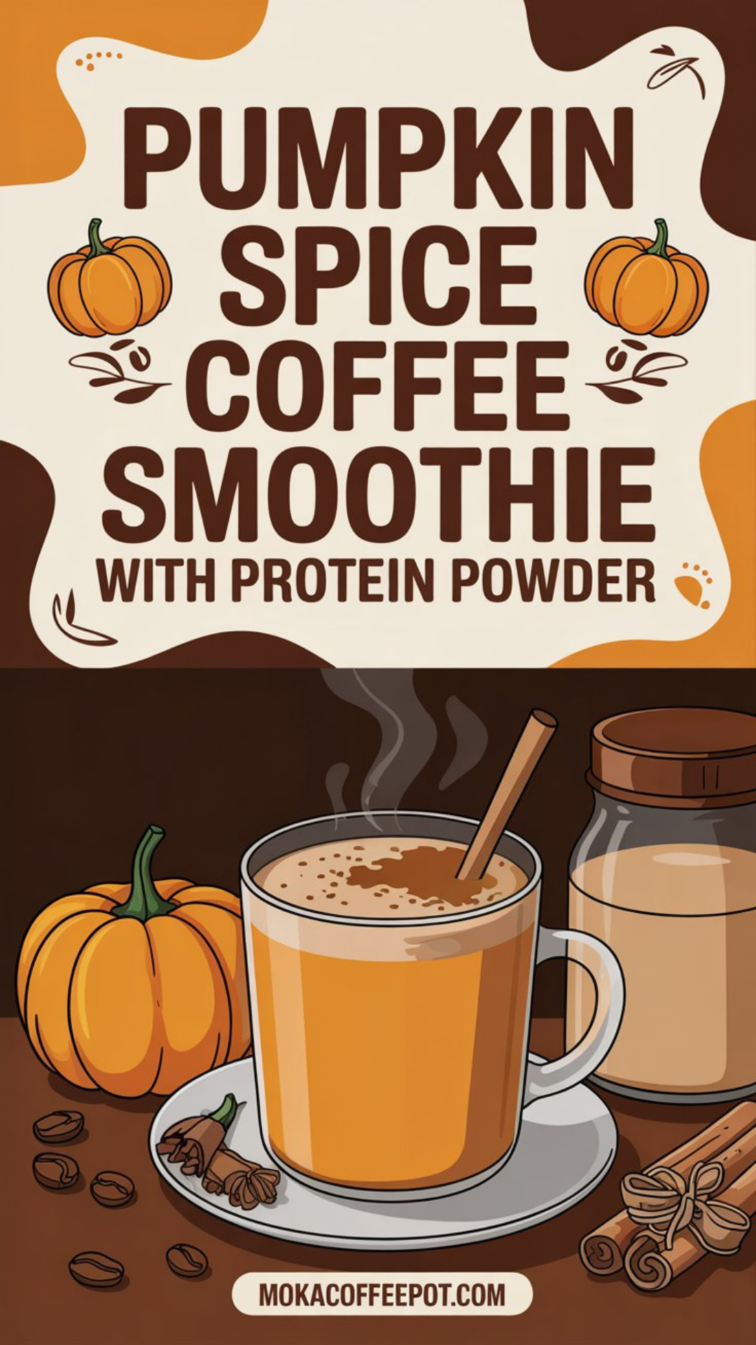 Pumpkin Spice Coffee Smoothie with Protein Powder Pumpkin Spice Coffee Smoothie with Protein Powder