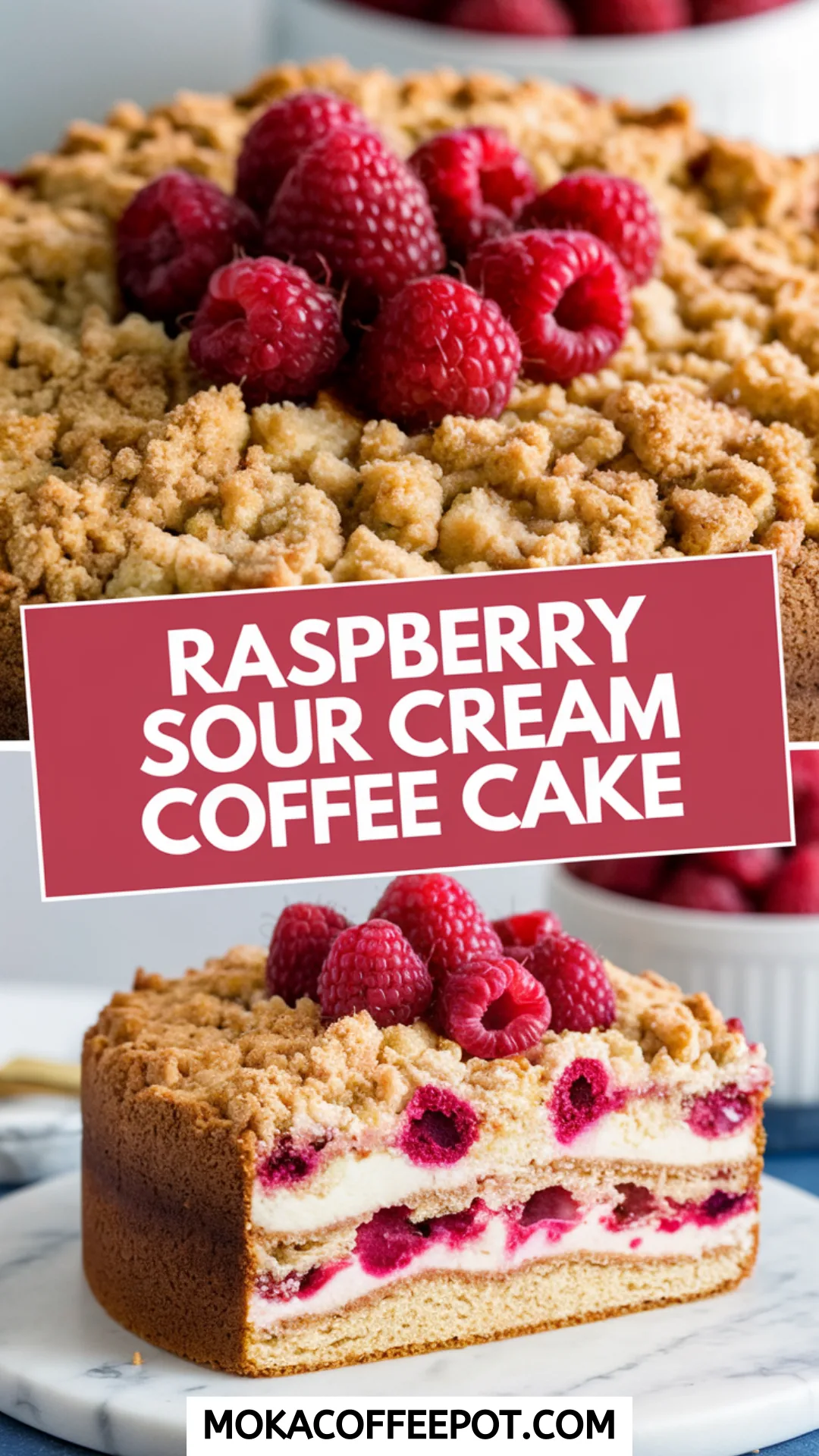 Raspberry Sour Cream Coffee Cake