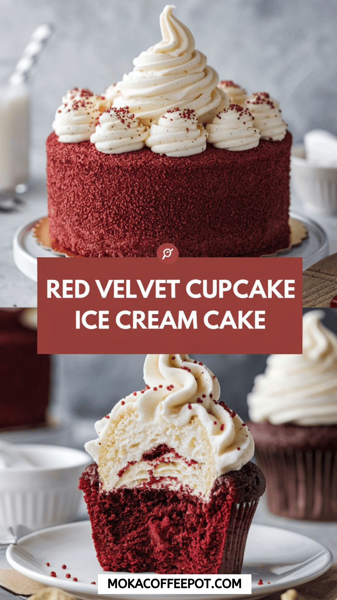 Red Velvet Cupcake Ice Cream Cake Red Velvet Cupcake Ice Cream Cake