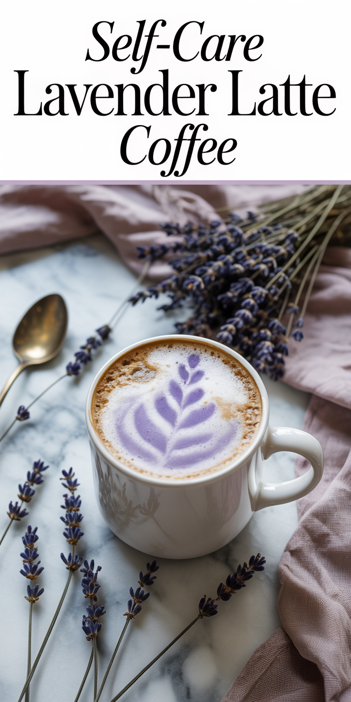 Self-Care Lavender Latte Coffee Self-Care Lavender Latte Coffee