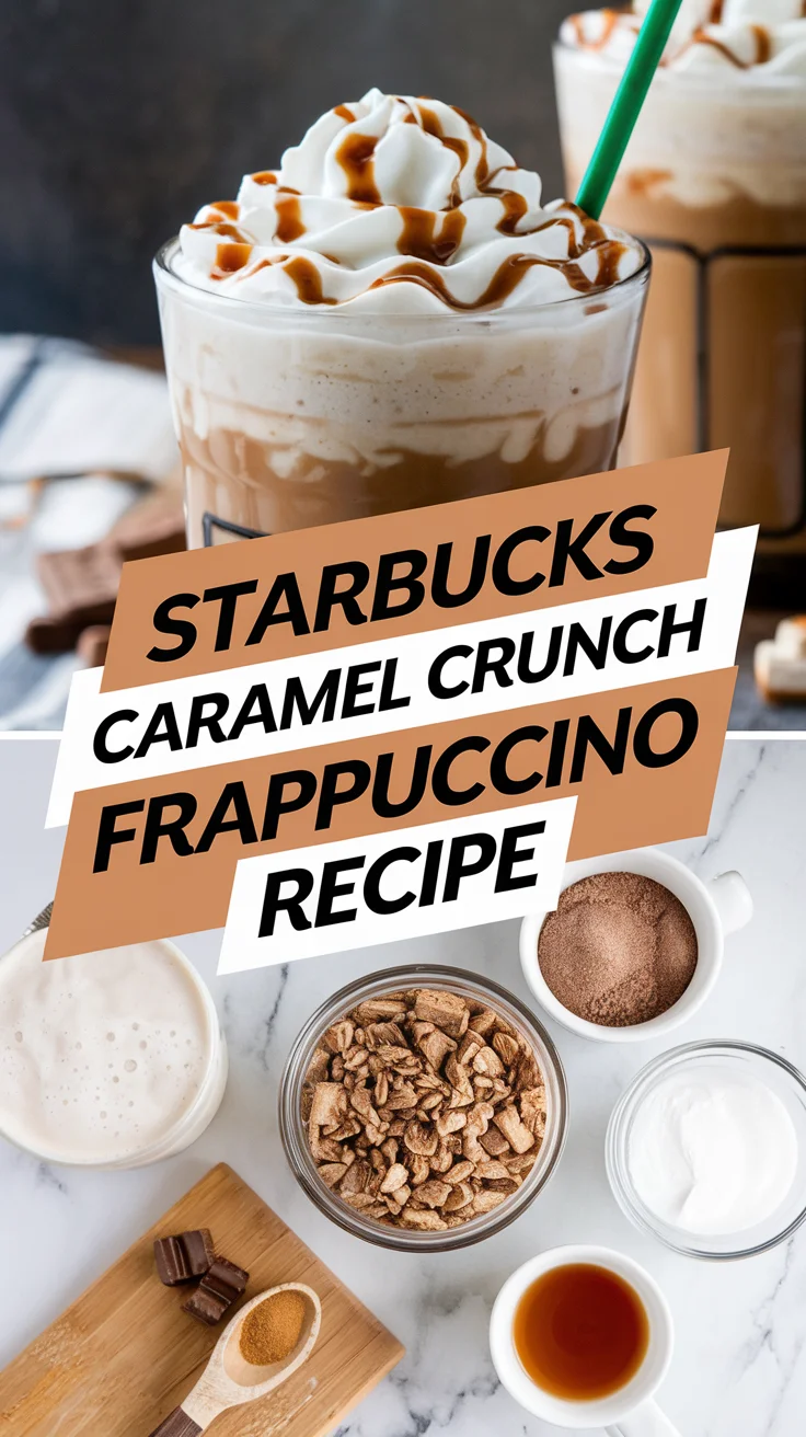 Starbucks Caramel Crunch Frappuccino Recipe Starbucks Caramel Crunch Frappuccino Recipe