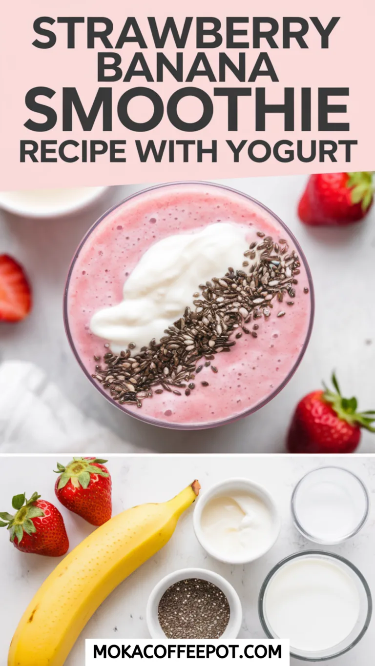 Strawberry Banana Smoothie Recipe With Yogurt Strawberry Banana Smoothie Recipe With Yogurt