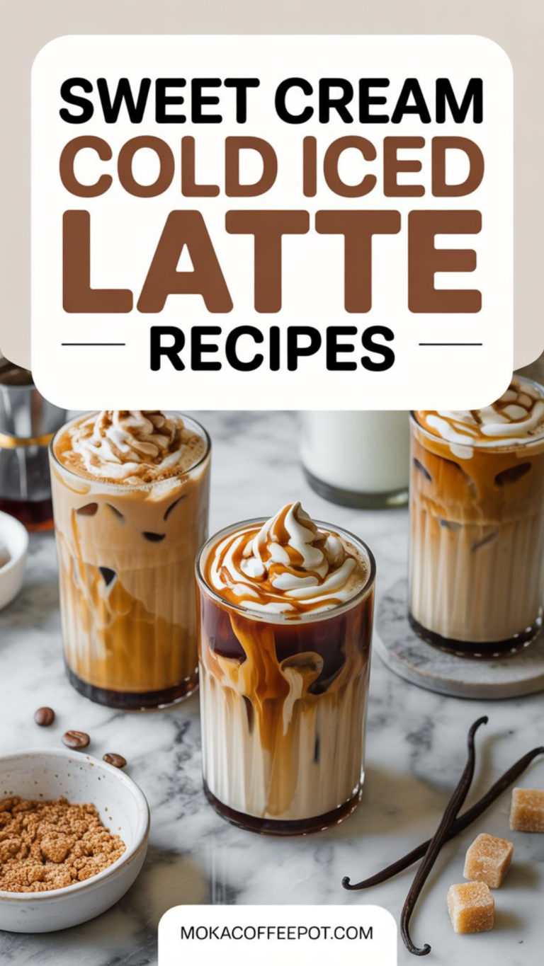 Sweet Cream Cold Iced Latte Recipes