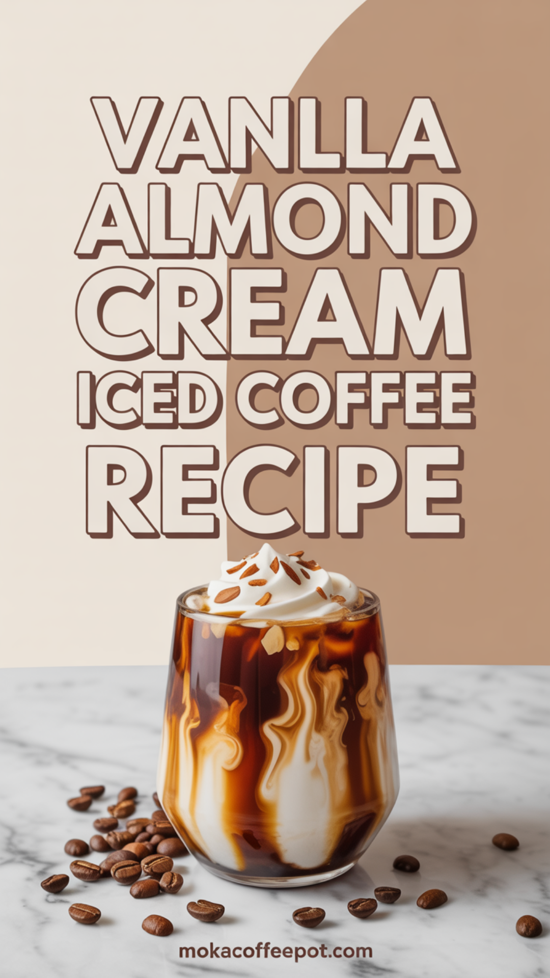 Vanilla Almond Cream Iced Coffee Recipe Vanilla Almond Cream Iced Coffee Recipe
