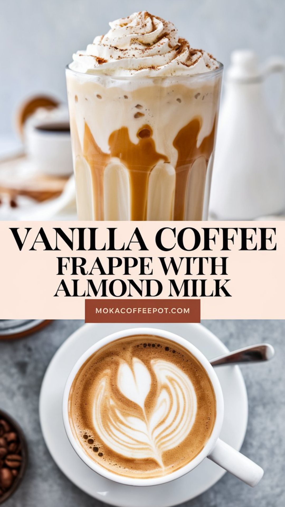 Vanilla Coffee Frappe with Almond Milk Vanilla Coffee Frappe with Almond Milk
