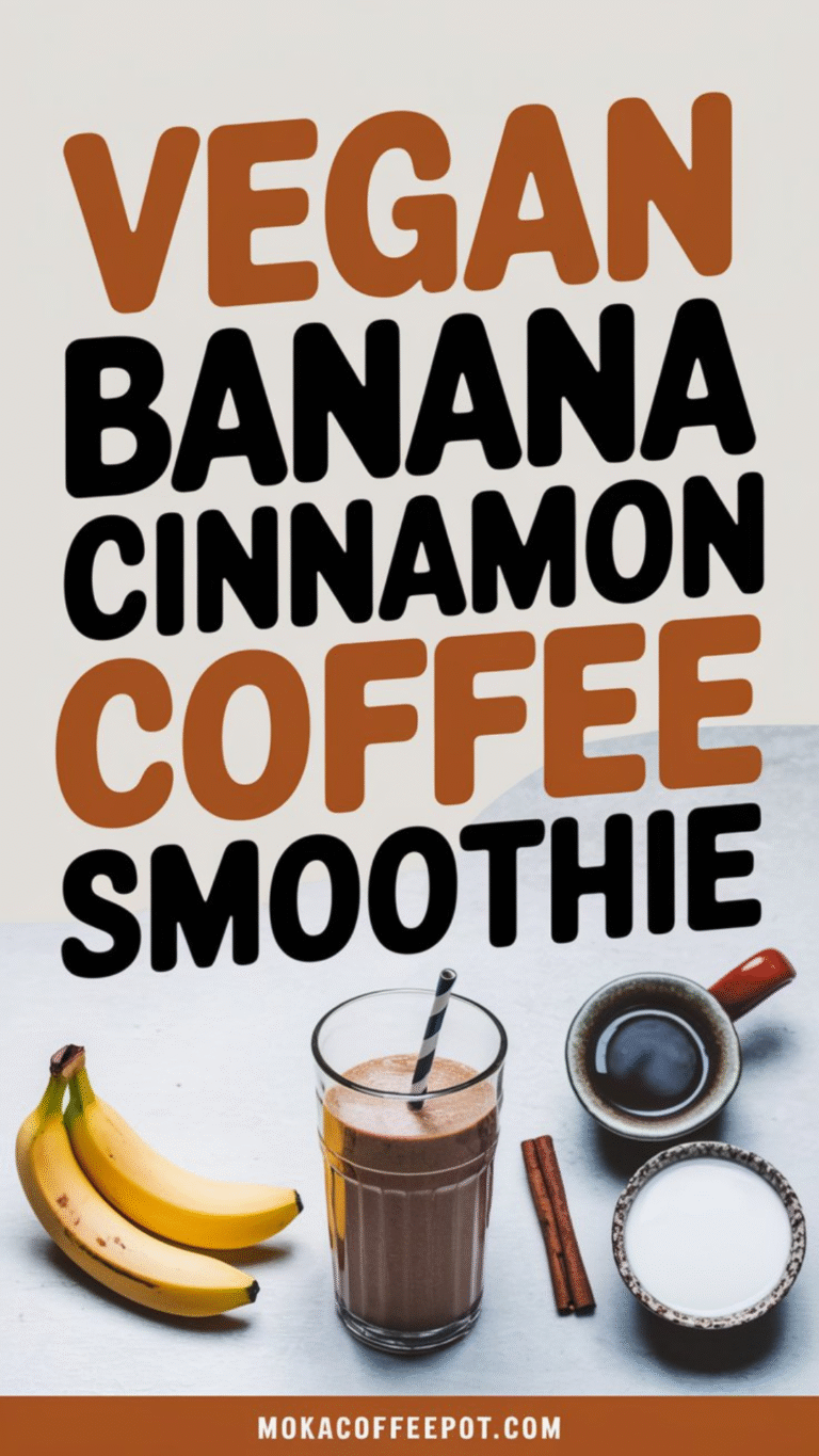 Vegan Banana Cinnamon Coffee Smoothie Vegan Banana Cinnamon Coffee Smoothie