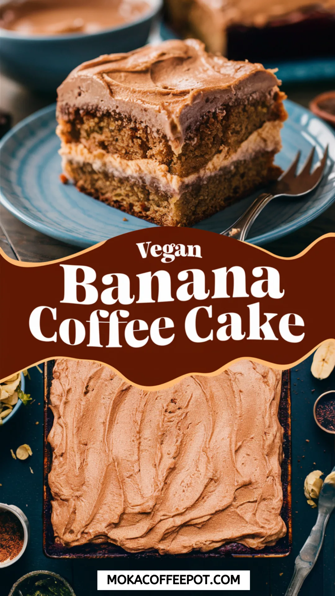 Vegan Banana Coffee Cake