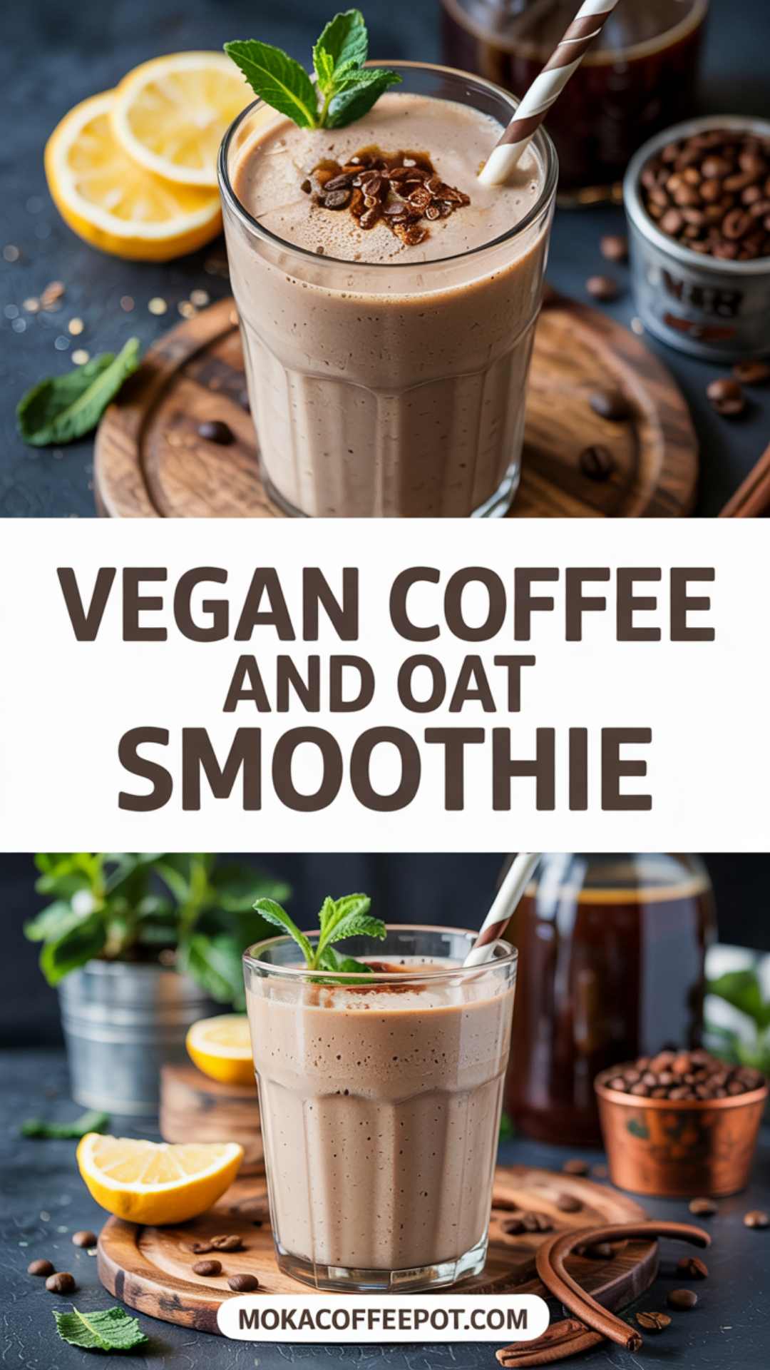 Coffee and Oat Smoothie with Almond Milk Recipe Coffee and Oat Smoothie with Almond Milk Recipe