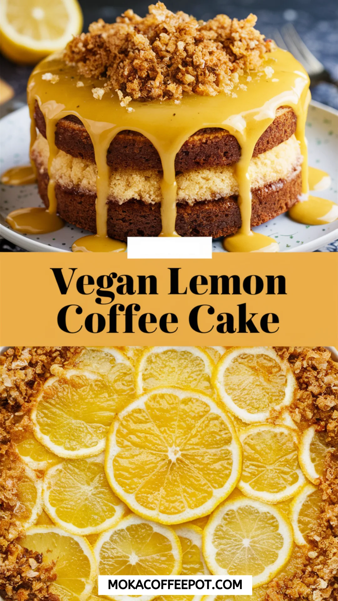 Vegan Lemon Coffee Cake