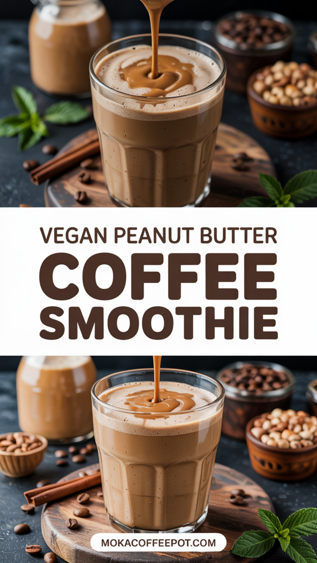 Vegan Peanut Butter Coffee Smoothie Recipe Vegan Peanut Butter Coffee Smoothie Recipe